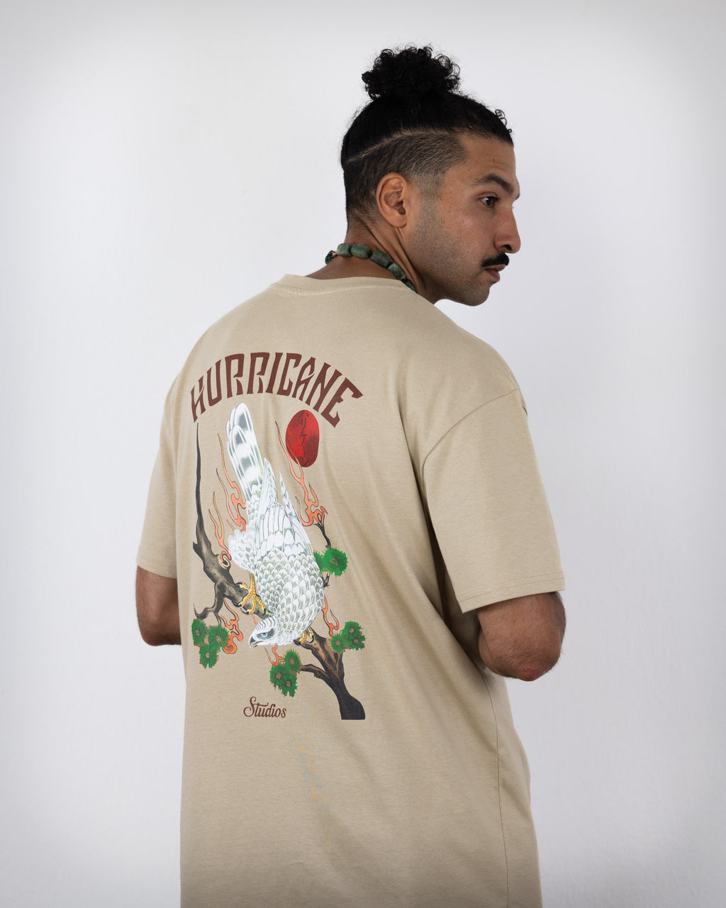 Short-Sleeve T-Shirt / Shiroi Hayabusa / Wet Sand