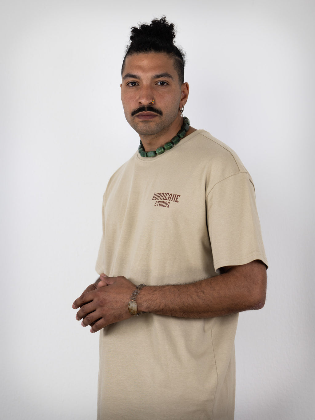 Short-Sleeve T-Shirt / Shiroi Hayabusa / Wet Sand