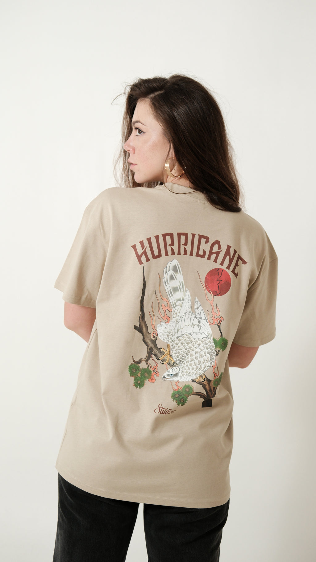 Short-Sleeve T-Shirt / Shiroi Hayabusa / Wet Sand