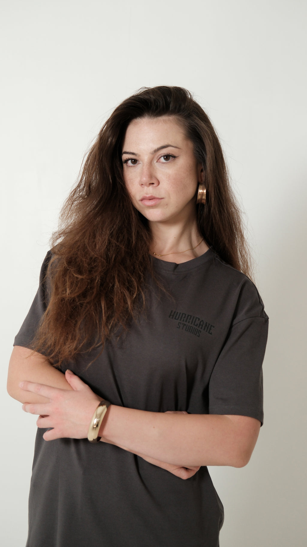 Short-Sleeve T-Shirt / Shiroi Hayabusa / Dark Grey