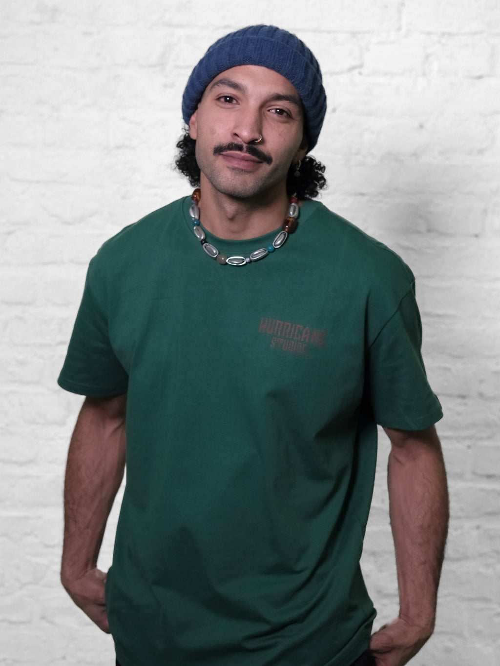 Short-Sleeve T-Shirt / Shiroi Hayabusa / Dark Green