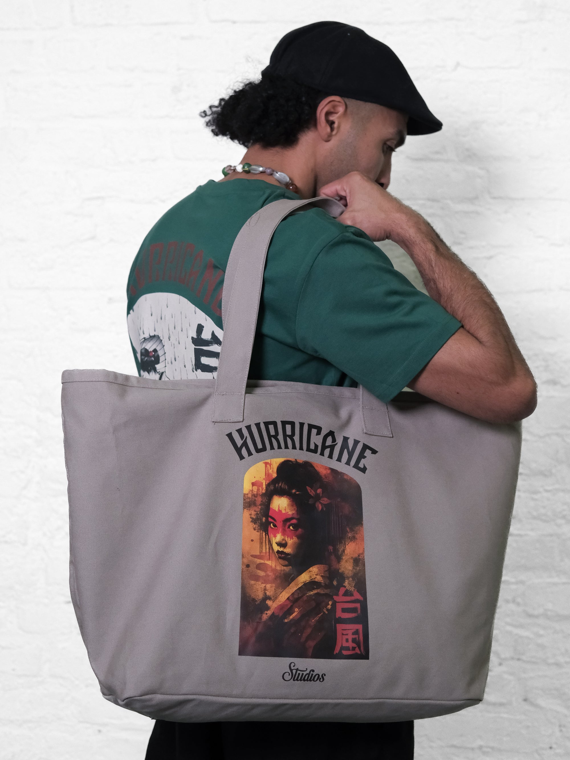 Shopping Bag / Masked Onna / Dark Gray